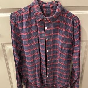 Red and Blue plaid flannel